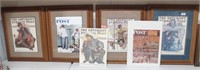 Six Assorted Norman Rockwell Magazine Covers