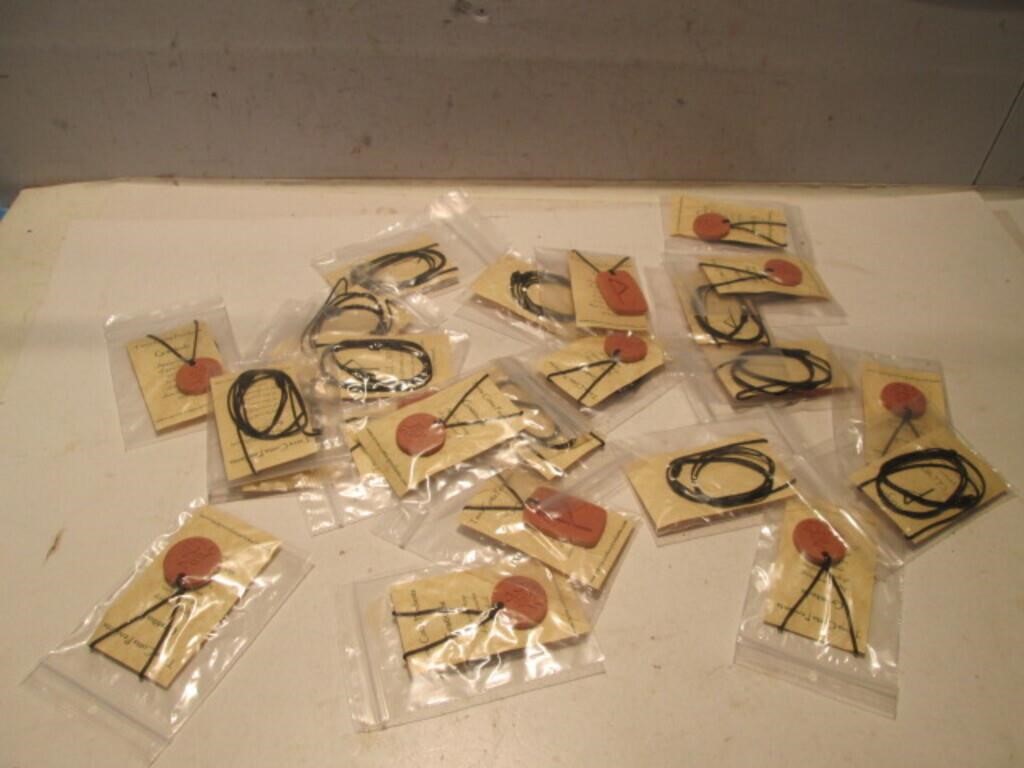 LOT NEW TERRA COTTA PENDANT NECKLACES