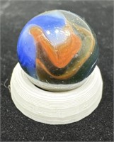 Peltier multicolor rainbow swirl marble 19/32” NM