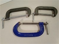 Three Large Clamps