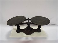 Black Cast Iron Balance Scale (No Weights)