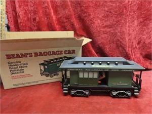 Beam's Baggage car decanter. Sealed contents.