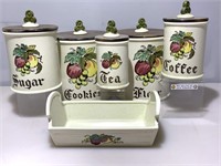 Vintage Poppy Trail set canisters and more.