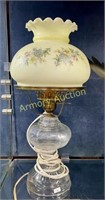 FLORAL DECORATED SHADE LAMP