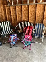 Bag chairs and lawnchairs galore!