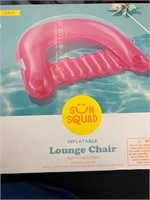 Pink pool lounge chair