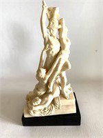Vtg Alabaster Nude Statue