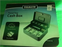 STEEL MASTER-TIERED TRAY CASH BOX