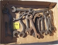 Tray of Wrenches, Early Autmotive Wrenches