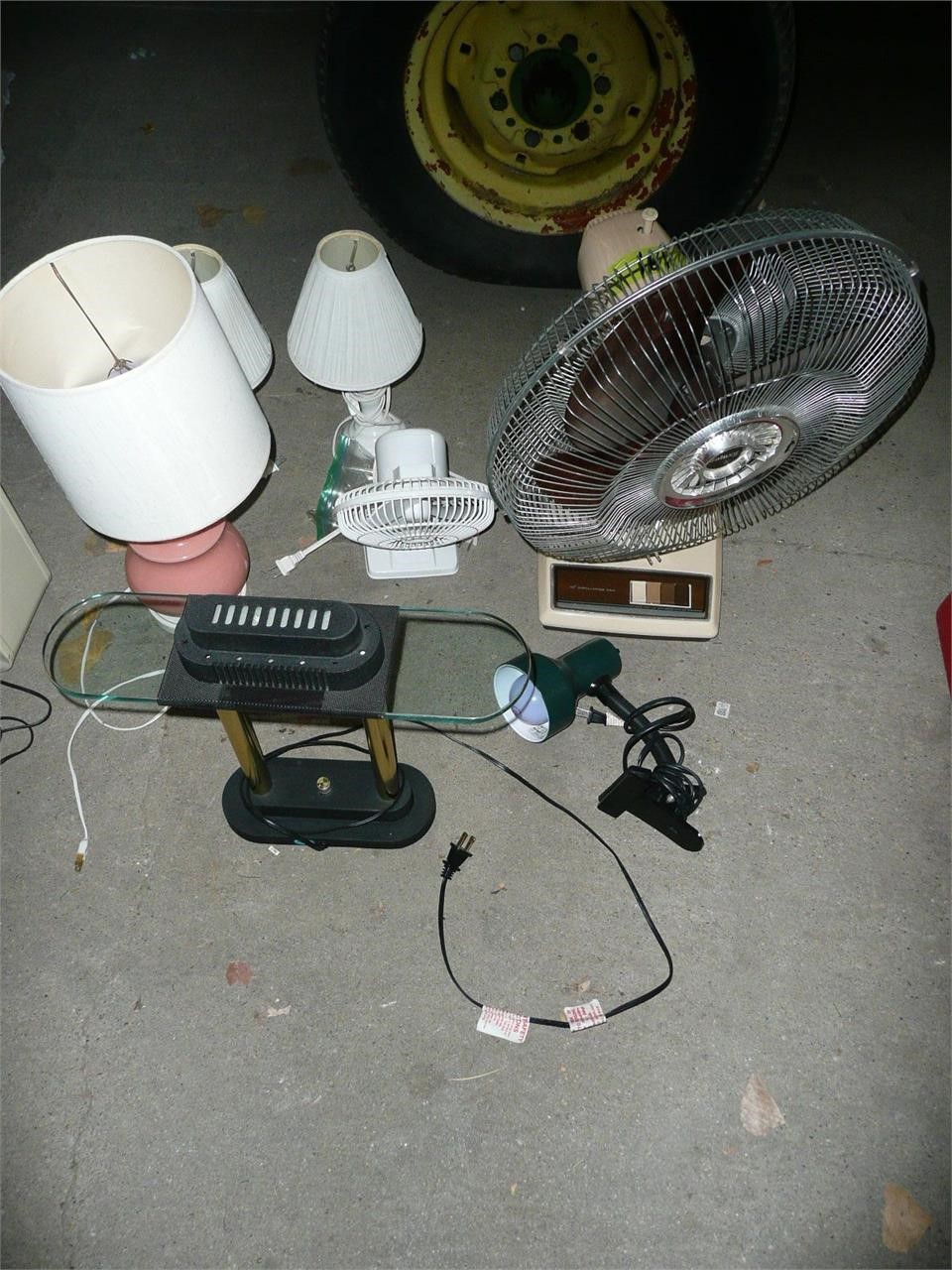 Assortment of Lamps/Fans