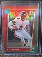 2021 OPTIC KYLE PITTS RED GREEN PRIZM RATED RC