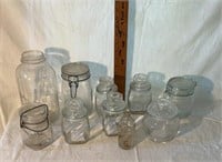 (10) Assorted Jars