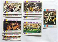 1973 Topps 1972 Playoffs & Super Bowl Cards