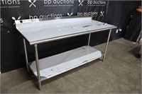 STANLESS STYLE TABLE 72 X 30