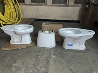 Lot New Toilet Bowls & One Tank