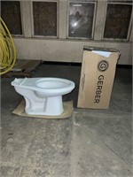 New Gerber Elongated Toilet Bowl With Tank & Lid