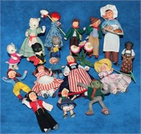 Large Lot of 18 Story Book Character Dolls