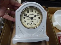 Westinghouse enamel iron clock - vintage