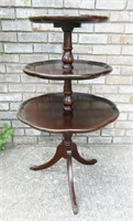 Three-Tiered Wood Table