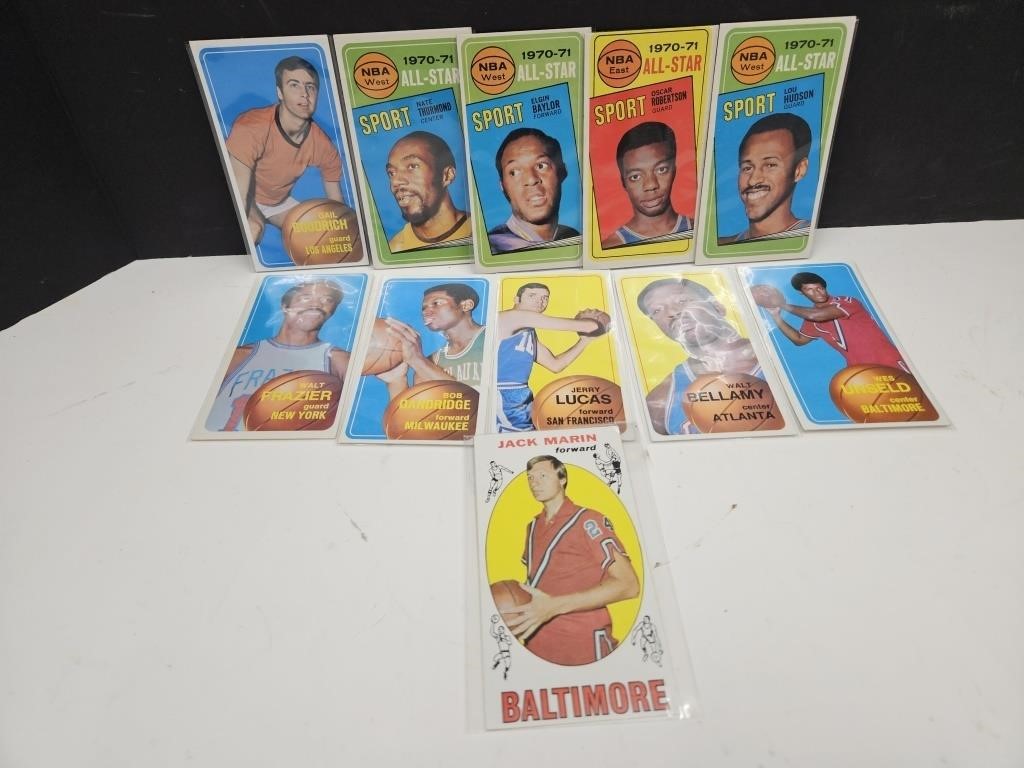Vintage 1968 NBA Basketball Cards Lot Goodrich +