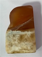 Honey calcite freeform