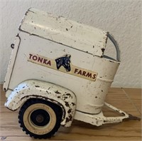 VTG Tonka Farms Horse Trailer Pressed Steel