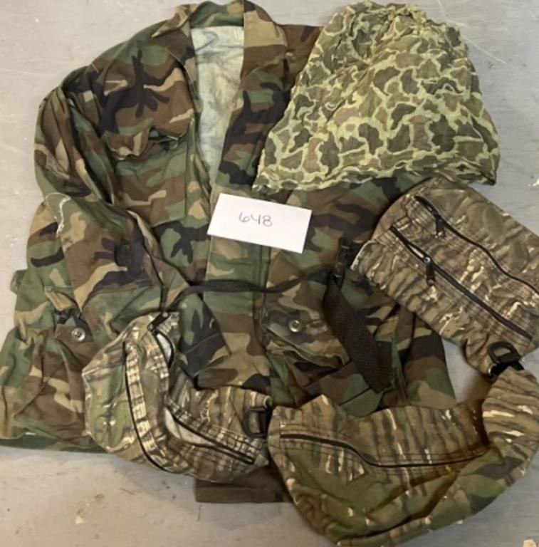 Large camo Army Jacket & more