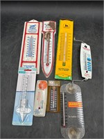 Vtg Thermometers w/ Advertisements