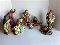 Nine Piece O'Well Ceramic Nativity Set