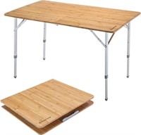 $199 - KingCamp KC3929 Yellow Bamboo Camping Table