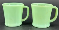 2 Vintage Jadeite Mugs
