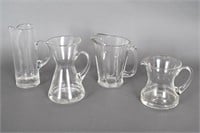 Vintage Clear Glass Pitchers