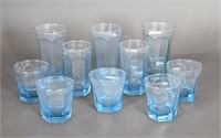 Vintage Anchor Hocking Blue Tumblers