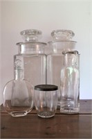 Glassware, Canisters, Jars, Bottle, Parfume Bottle