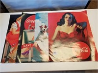 4 Coca Cola Posters 1997 20" x 16"