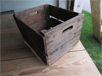 advertising wood crate