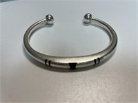 STERLING SILVER VINTAGE CUFF BRACELET