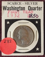 1932 SILVER WASHINGTON QUARTER