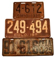 1925 License Plates.