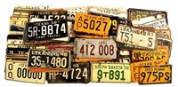 Large Collection of 1945's-60's License Plates