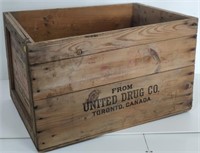 Rare Rexall United Drug Co. Shipping Crate