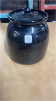 Black Pottery Cookie Jar