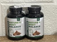 Lot of 2 nature body balance with cinnamon and