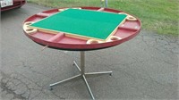 Fold Up Card Gaming Table & Round Table With