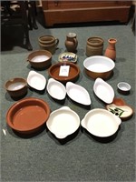 Assorted Clayware dishes