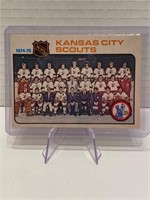 75/76 Kansas City Scouts Team Checklist