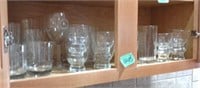 Etched letter N on glasses and stemware