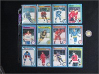 21 cartes de hockey O-Pee-Chee 1979