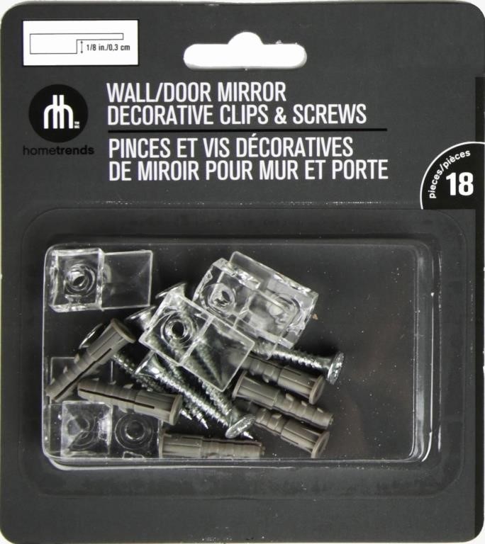 hometrends Wall and Door Mirror Decorative Clips a