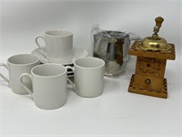 Coffee Mill, Demitasse Set, Foamer Cup
